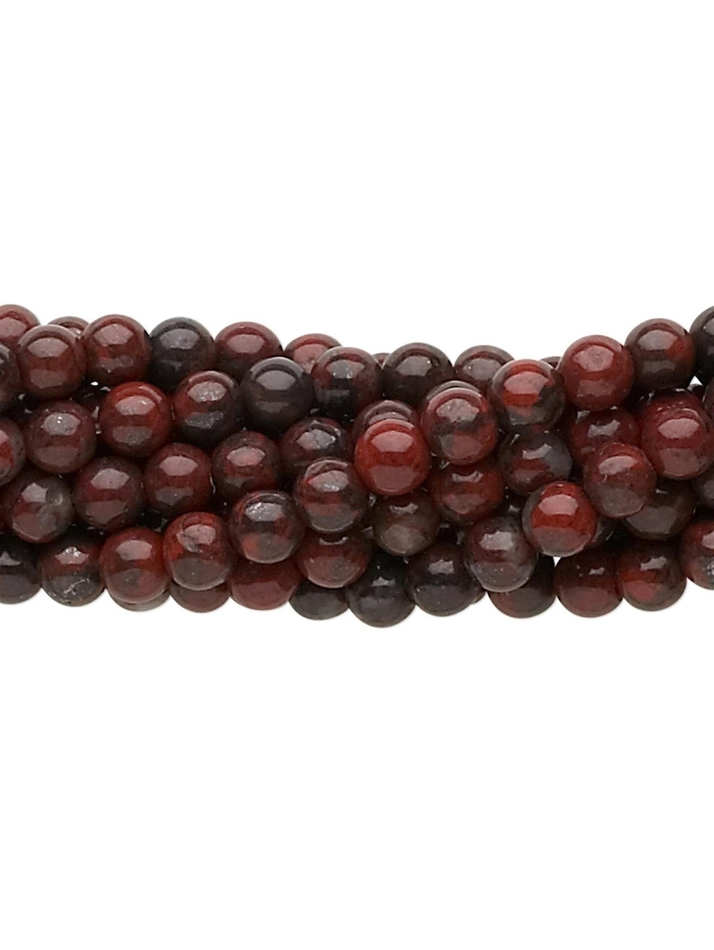 Brecciated Jasper Gemstone Beads Round 4mm Bulk Lot 50 pcs